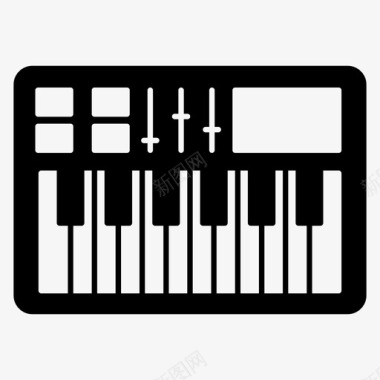 钢琴乐器钥匙图标图标