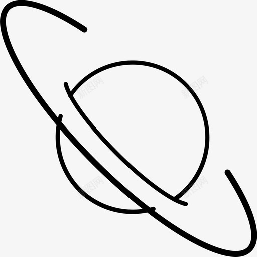 土星宇宙行星图标svg_新图网 https://ixintu.com 光环 土星 太空 宇宙 恒星 行星