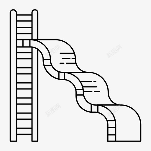 滑梯家具花园图标svg_新图网 https://ixintu.com 克斯 室外 家具 滑梯 花园 苏佩莱