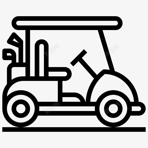 高尔夫球车驱动器运动和比赛图标svg_新图网 https://ixintu.com 运动和比赛 运输 驱动器 高尔夫大纲 高尔夫球车