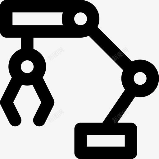 机械臂智能家居45线性图标svg_新图网 https://ixintu.com 智能家居 机械 线性