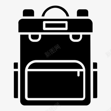书包背包旅游图标图标