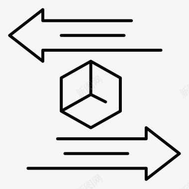 装箱送货物流图标图标