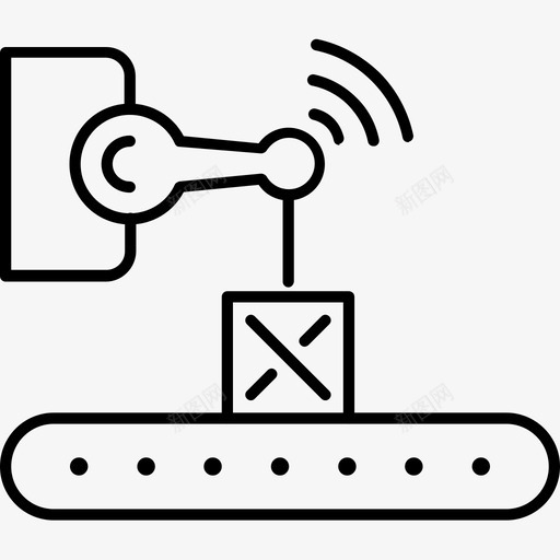 机器人货物工业图标svg_新图网 https://ixintu.com 奥托 工业 托马 提卡 机器人 生产 货物