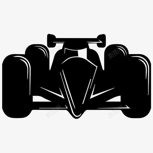 race carsvg_新图网 https://ixintu.com race car 单色 填充 简约