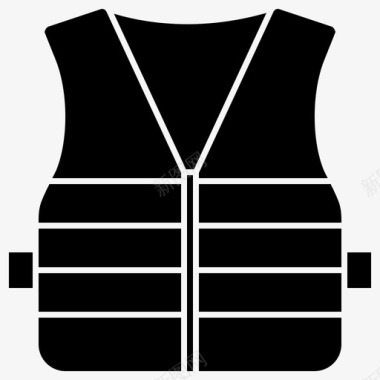 夹克救生衣反光图标图标