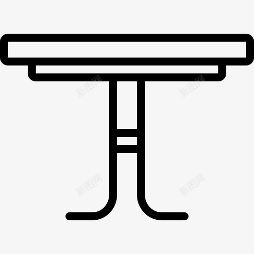 桌子长凳家具图标svg_新图网 https://ixintu.com 家具 木头 桌子 长凳