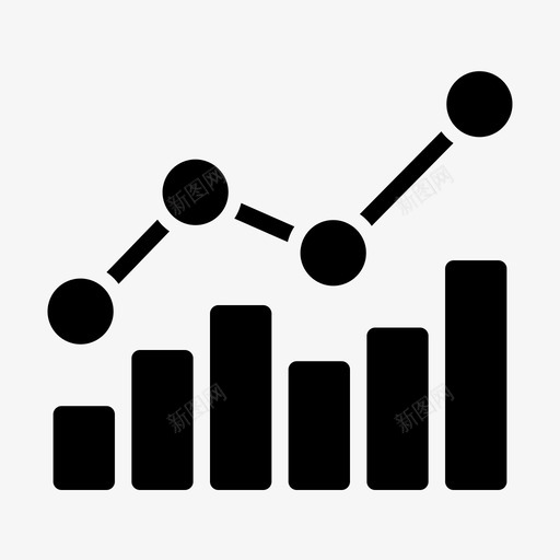 成长图表财务图表图标svg_新图网 https://ixintu.com 商业和金融图标集 图表 增加 成长图表 提高 财务