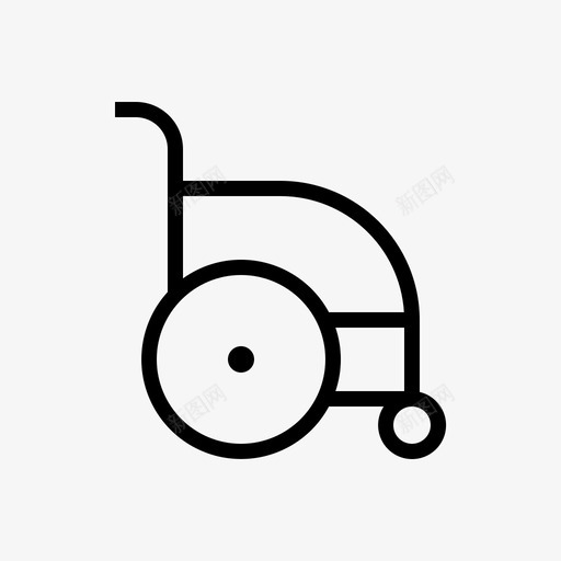 轮椅残疾人老人图标svg_新图网 https://ixintu.com 医疗保健 残疾人 病人 老人 轮椅