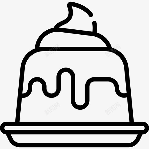 甜蛋糕甜点食物图标svg_新图网 https://ixintu.com 甜点 糕点 蛋糕 食物 餐厅