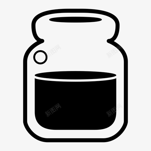 罐子烧杯瓶子图标svg_新图网 https://ixintu.com 化学 烧杯 烧瓶 瓶子 科学 罐子 药水