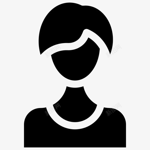 女性女商人女性用户图标svg_新图网 https://ixintu.com 专业 人士 商人 女性 用户