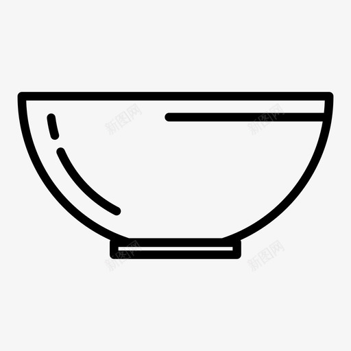 碗器具玻璃图标svg_新图网 https://ixintu.com 厨房 器具 工具 玻璃