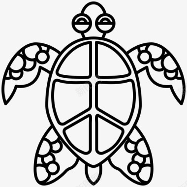 海龟野生动物图标图标