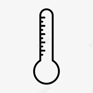 温度计健康测量图标图标