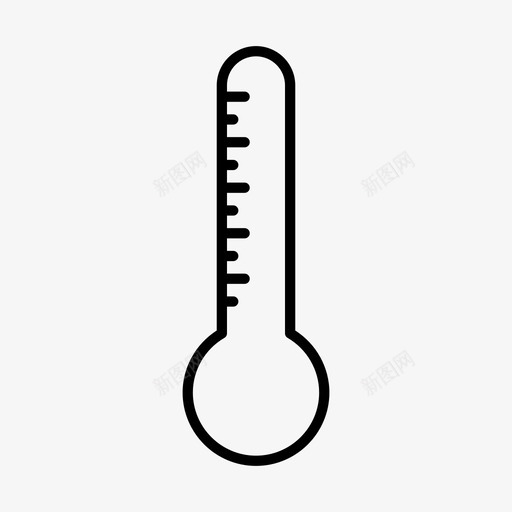 温度计健康测量图标svg_新图网 https://ixintu.com 健康 医疗 测量 温度 温度计