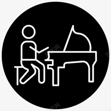 钢琴大钢琴音乐图标图标