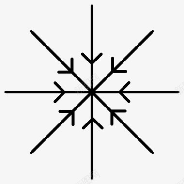 雪花冬季圣诞节常规系列30图标图标