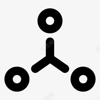 团队合作联系图表图标图标