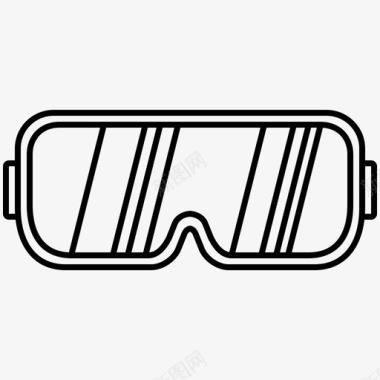 安全眼镜建筑护目镜图标图标