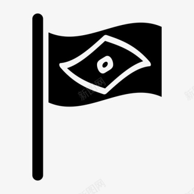 旗帜国家结束图标图标