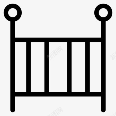 孩子婴儿床图标图标