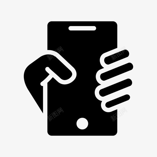 智能手机在手手持智能手机在手图标svg_新图网 https://ixintu.com 保险箱 在手 手持 手机 智能