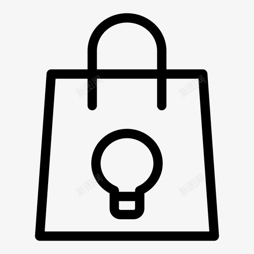 包包工具购物袋图标svg_新图网 https://ixintu.com 创意 包工具 工具 购物袋