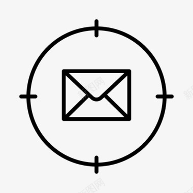 电子邮件电子商务在线图标图标