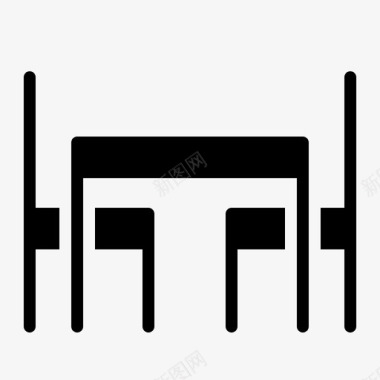 晚餐椅子家具图标图标
