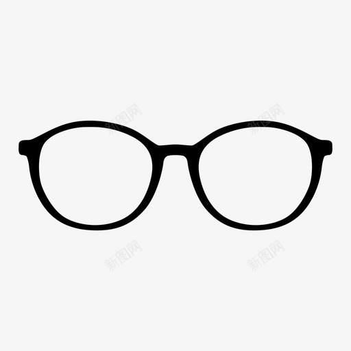圆眼镜太阳镜图标svg_新图网 https://ixintu.com 太阳镜 眼镜