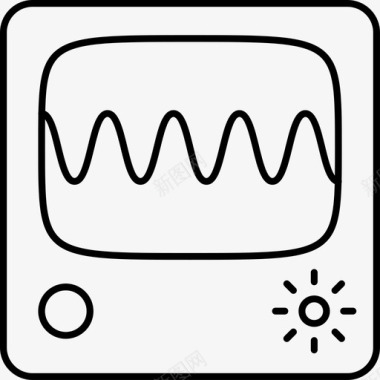 示波器心跳医疗图标图标