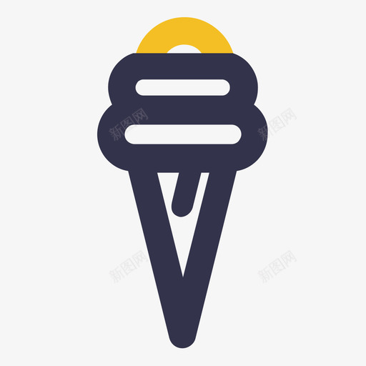 饮食-冰淇淋svg_新图网 https://ixintu.com 饮食-冰淇淋