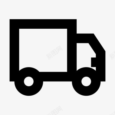 装运和交付货物交付货车图标图标