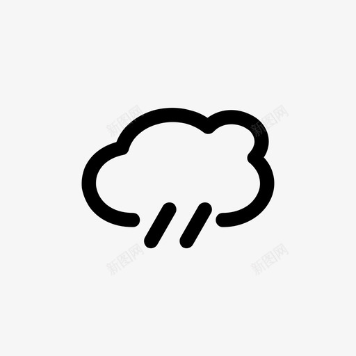 暴风雨气象雨图标svg_新图网 https://ixintu.com 天气 暴风雨 气象