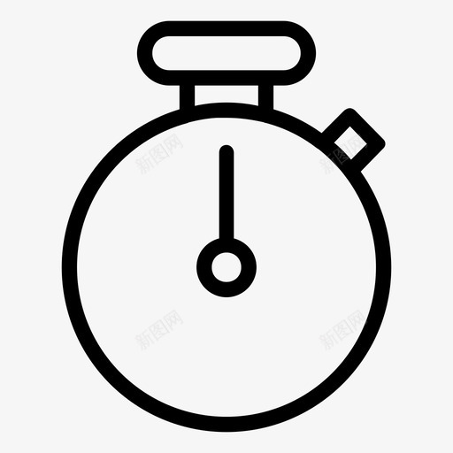 秒表时钟竞赛图标svg_新图网 https://ixintu.com 大纲 时钟 时间 游戏 秒表 竞赛 运动