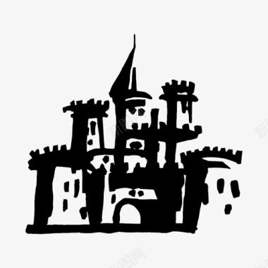 城堡古代王国图标图标