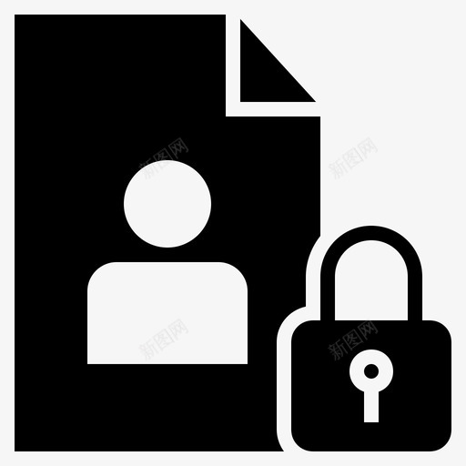 个人资料机密资料个人报告图标svg_新图网 https://ixintu.com 个人报告 个人资料 安全资料 机密资料