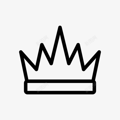 皇冠权威国王图标svg_新图网 https://ixintu.com 公主 国王 权威 王后 王子 皇冠 皇冠偶像