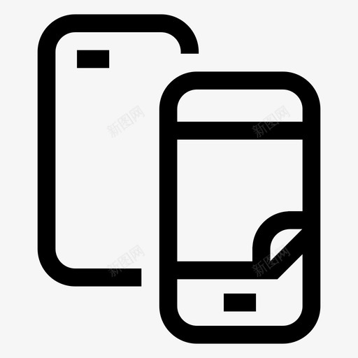 屏幕保护器玻璃iphone图标svg_新图网 https://ixintu.com iphone 屏幕保护器 智能手机 玻璃 薄膜屏幕保护器