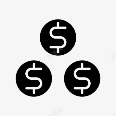 收益现金货币图标图标