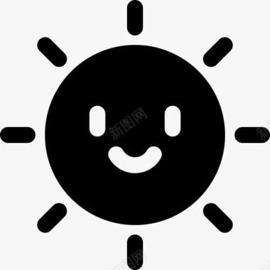 太阳幸福21充满图标图标