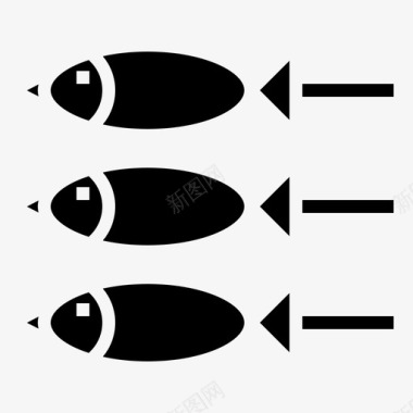 鱼食物食物和餐厅图标图标