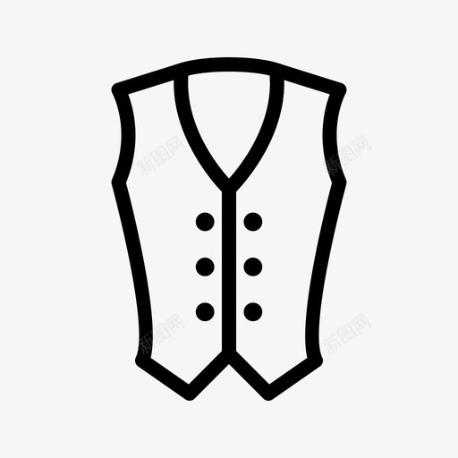 采购产品背心衣服时尚图标svg_新图网 https://ixintu.com 产品 时尚 男装 背心 衣服 采购 马甲