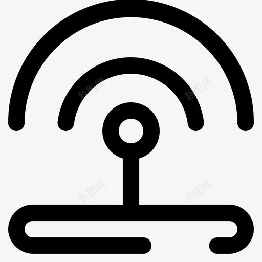 路由器连接接口图标svg_新图网 https://ixintu.com wifi 互联网 唯一接口 接口 路由器 连接