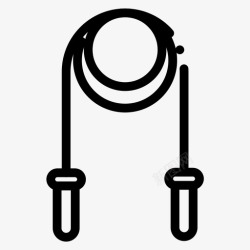 PPT40套跳绳运动虚线套40图标高清图片