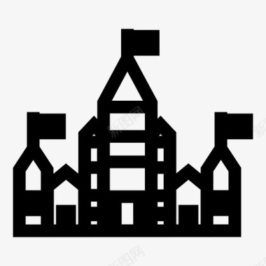 建筑城市地标图标图标