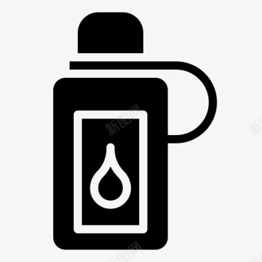 水瓶饮料健康食品图标图标