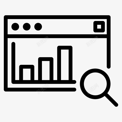 搜索分析内容搜索引擎优化图标svg_新图网 https://ixintu.com 优化 内容 分析 搜索 搜索引擎 网站