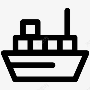 自定义表单-交通_船2图标